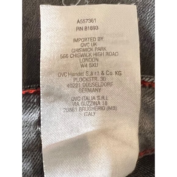 Peace Love World Women's Grey Straight Leg Jeans Size US-4 Cotton Blend Goth - Picture 10 of 10